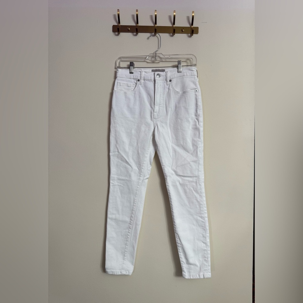 Everlane White High Rise Skinny Jeans Sz 28